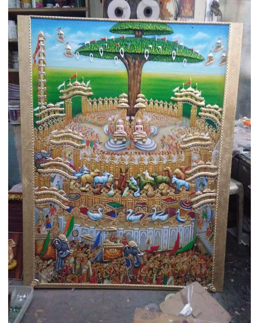 Riddhi Siddhi Art Creations - Color Block Jain Sutra Moral Teaching Mural